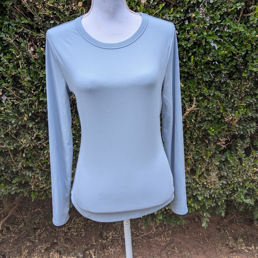 No Boundaries Sky Blue Long Sleeve Women's Tee